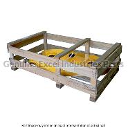 [551896] Klippebord 42", Gult, Råt skjold u. lejehuse