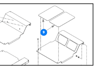 [785493] Trædeflade, STEP TREAD, Sort