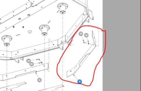 BAFFLE, LS CE 72" RD